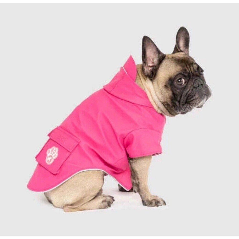 NWT CANADA POOCH Torrential Tracker 18” PINK Rain Coat For Dogs 18 inch